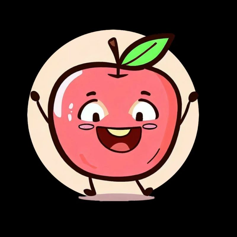 Happy apple