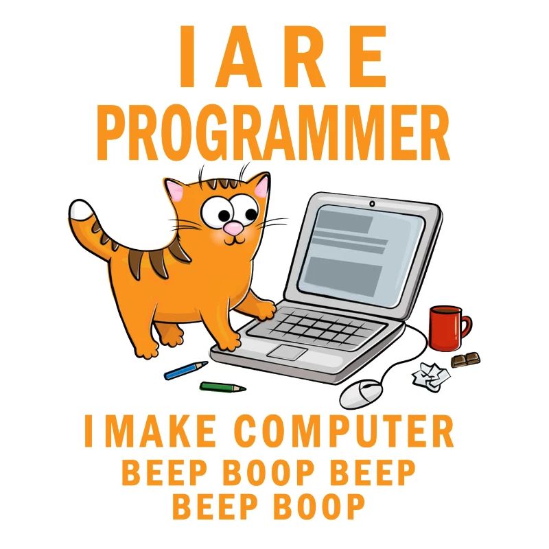 Je suis programmeur Je fais un bip d’ordinateur Boop