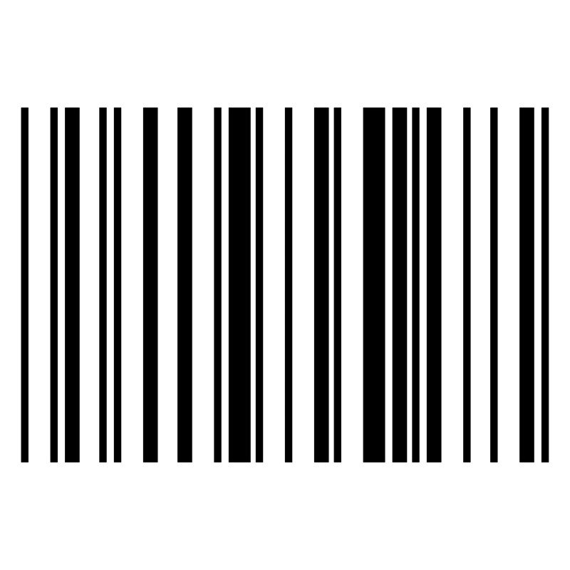 Bande de code à barres rayée