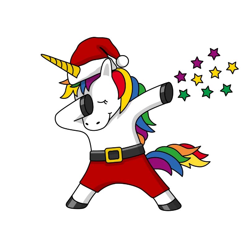 Weihnachten Einhorn Regenbogen dabing Geschenk