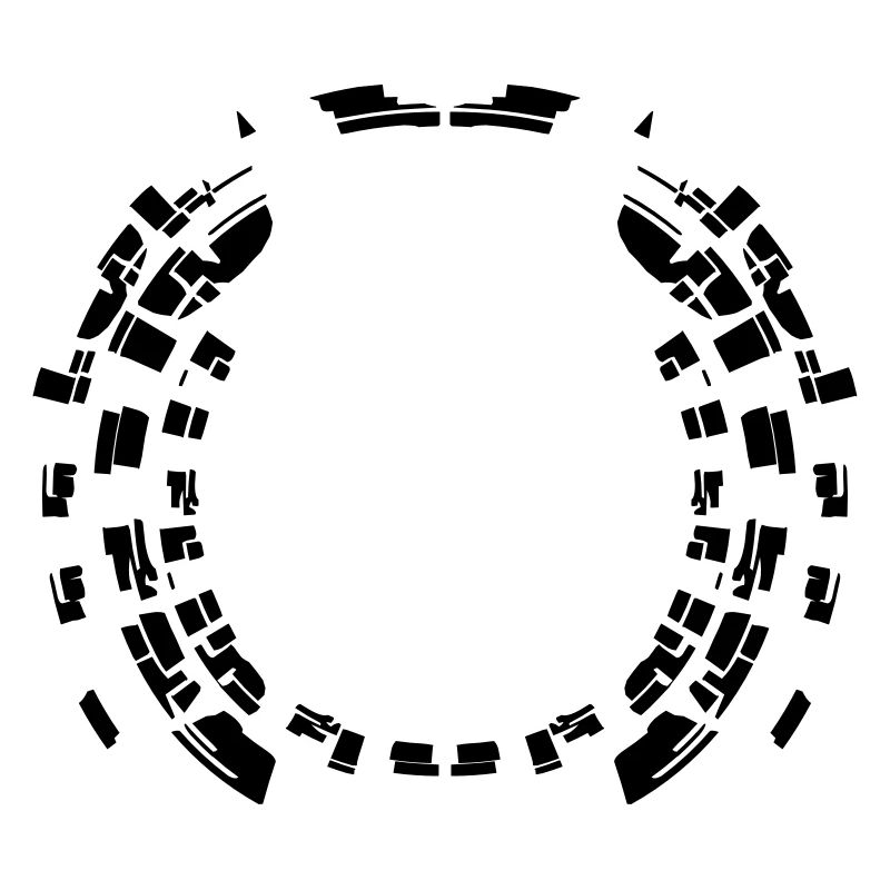 Circle border pattern round frame