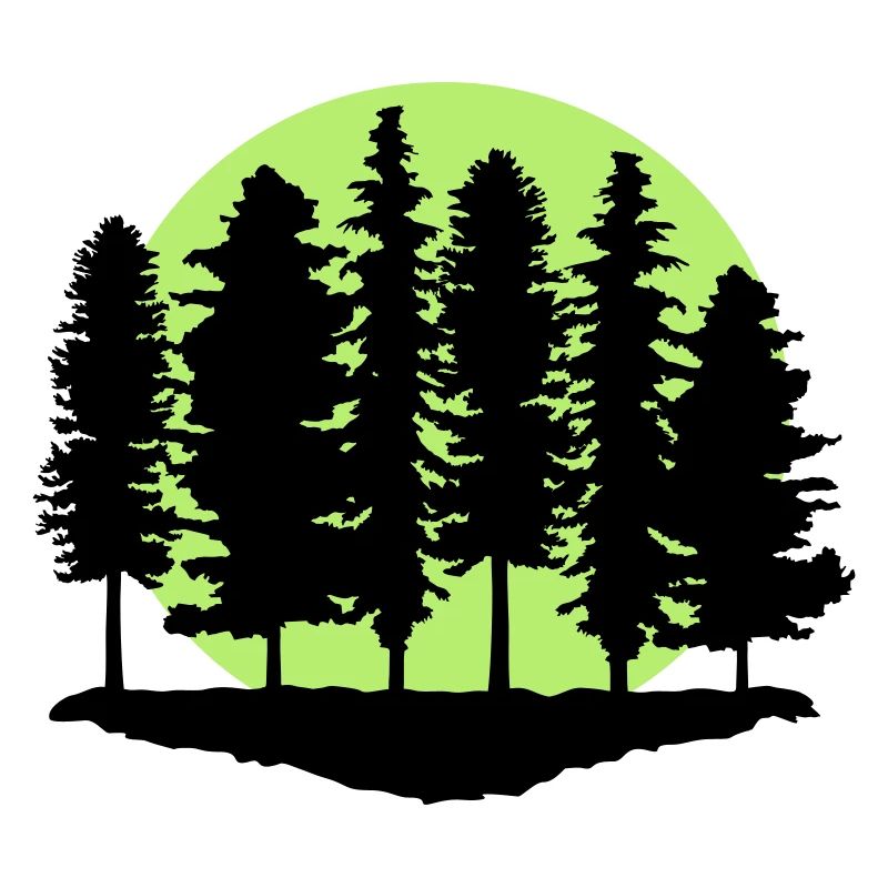 Forest and Full Moon, Trees
