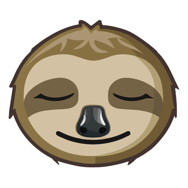 Sleeping Sloth Face