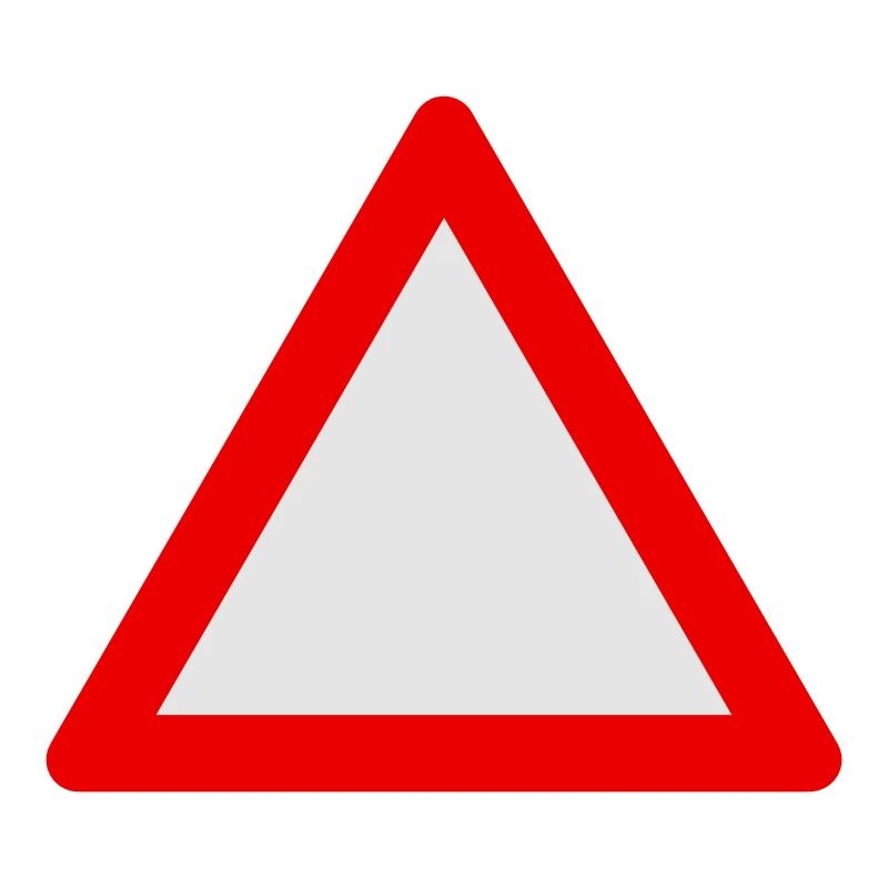 Blank Warning Triangle