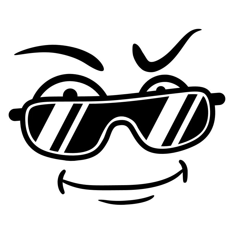 Mec cool lunettes de soleil type sourire