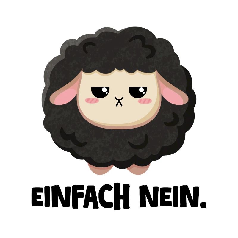 Grumpy Schaf Einfach nein