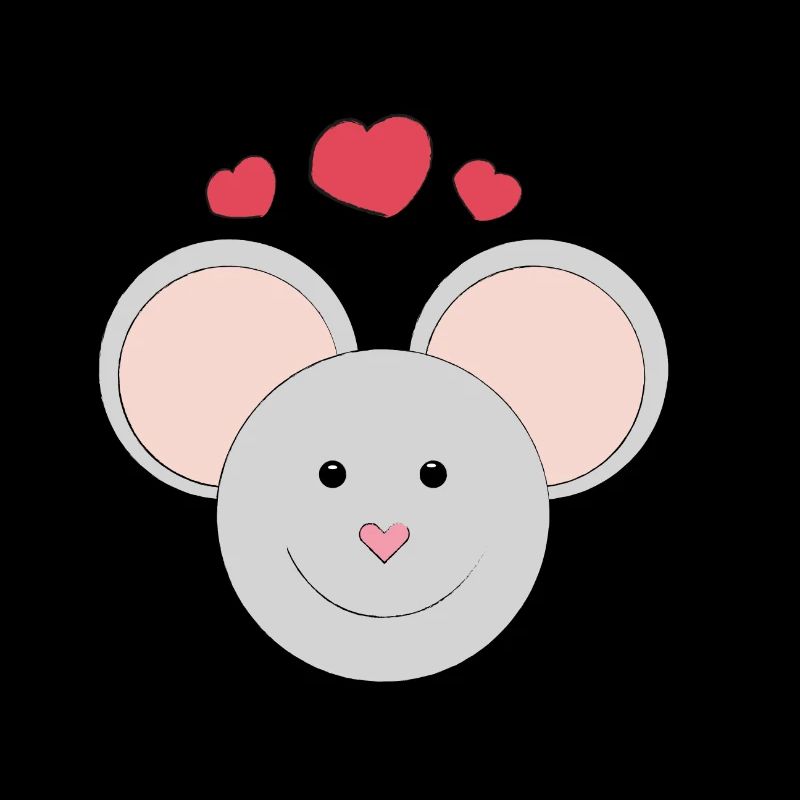 Süße lachende Maus - Geschenk - Geschenkidee