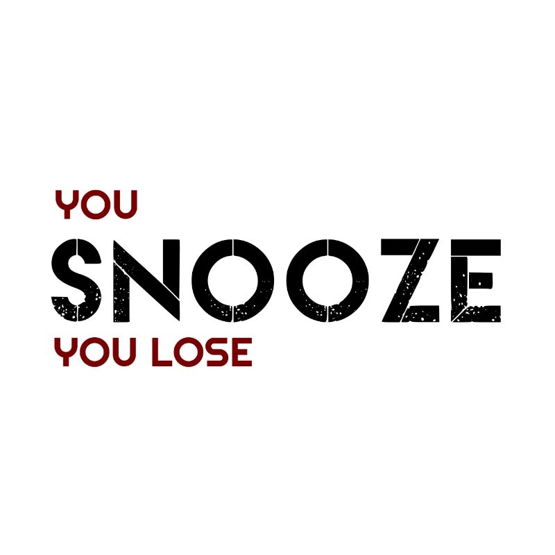 Vous Snooze vous perdez, Snooze, Sweats à capuche Snooze, Snooz