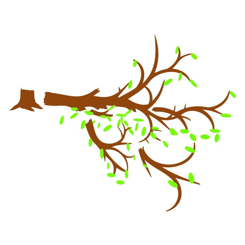 Felled Lumberjack Tree Forest Sapling Silhouette