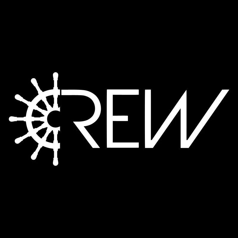 Sailing Crew Sailing Team Ship Steering Wheel Text Logo