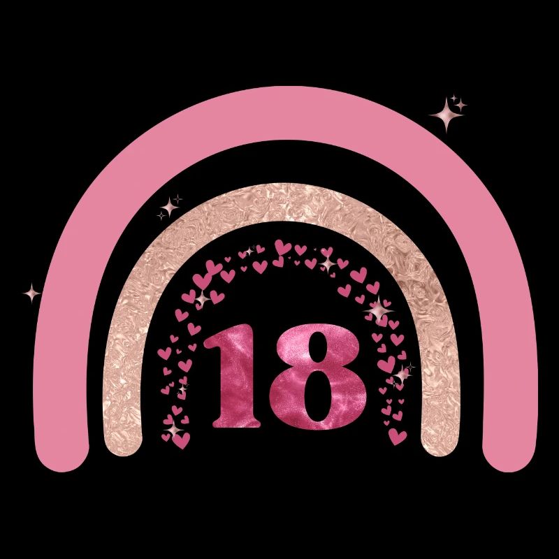 18. Geburtstag Regenbogen Rose