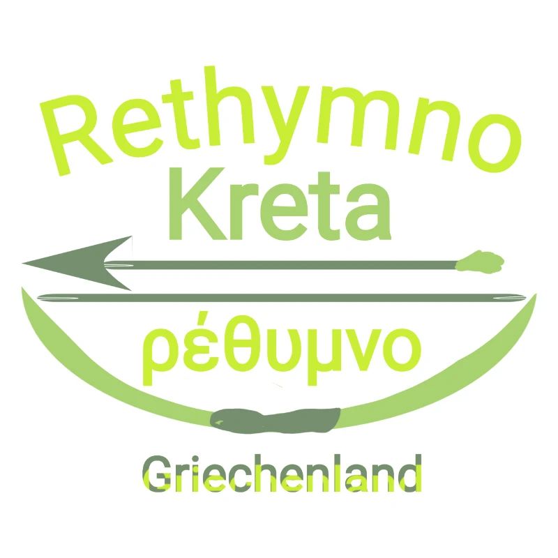 Rethymno Kreta mit pfeil und Bogen Trendy cool