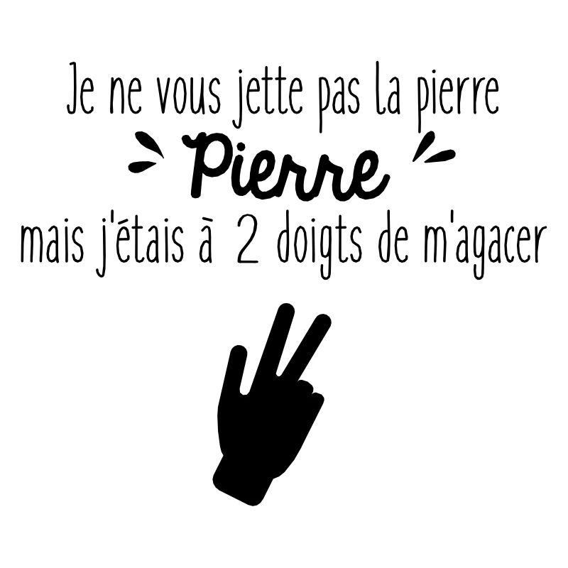 Je ne vous jette pas la pierre Pierre