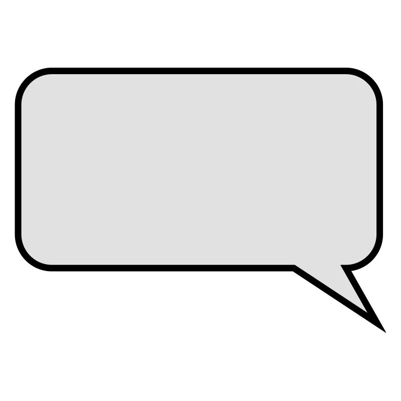 Sprechblase // Comic // Spruch machen // Aussage