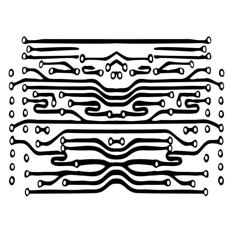 design lines microchip disk pattern cool lines