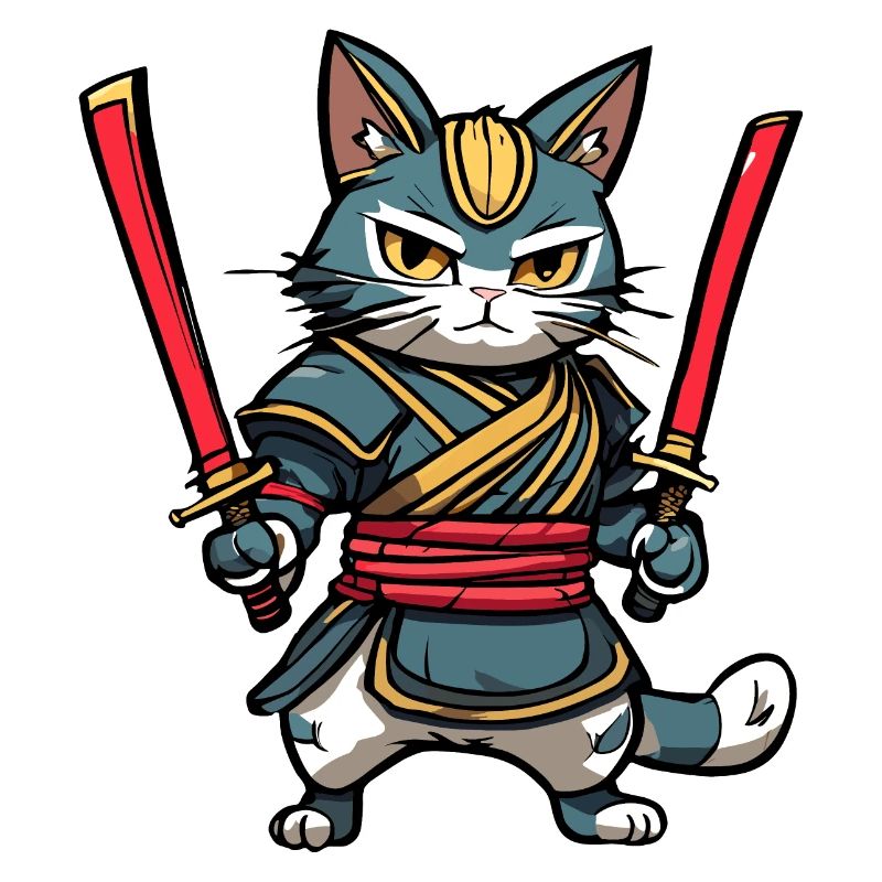 Chat samouraï #36