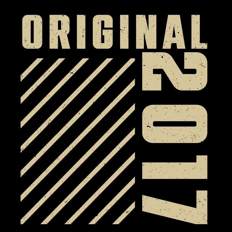 Original 2017 Authentic 2017 Vintage Bursdag