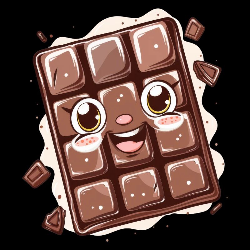 Conception de bandes dessinées au chocolat