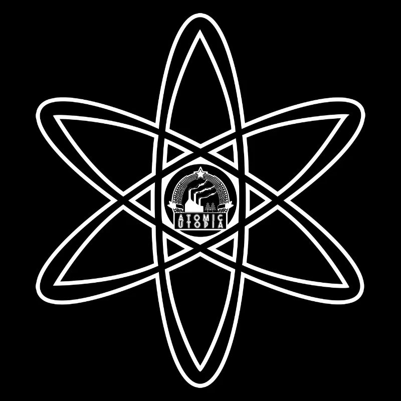 Atomic Utopia - Atom Emblem in Black