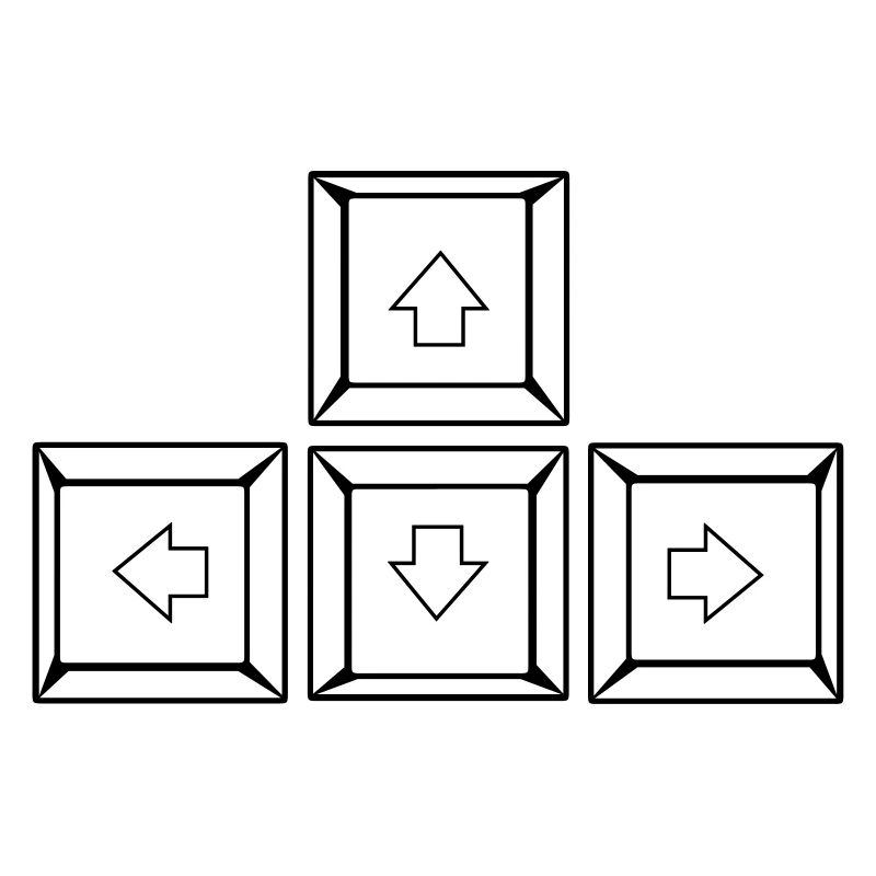 Up Down Left Right Keyboard Buttons (Keys)