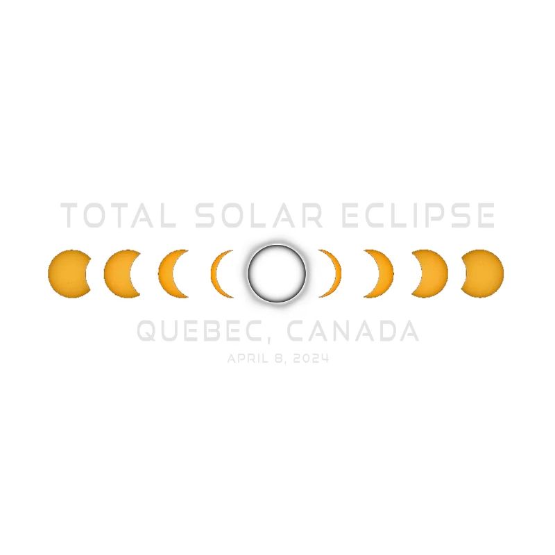 Quebec Canada Solar Eclipse 2024 April 8 Souvenir
