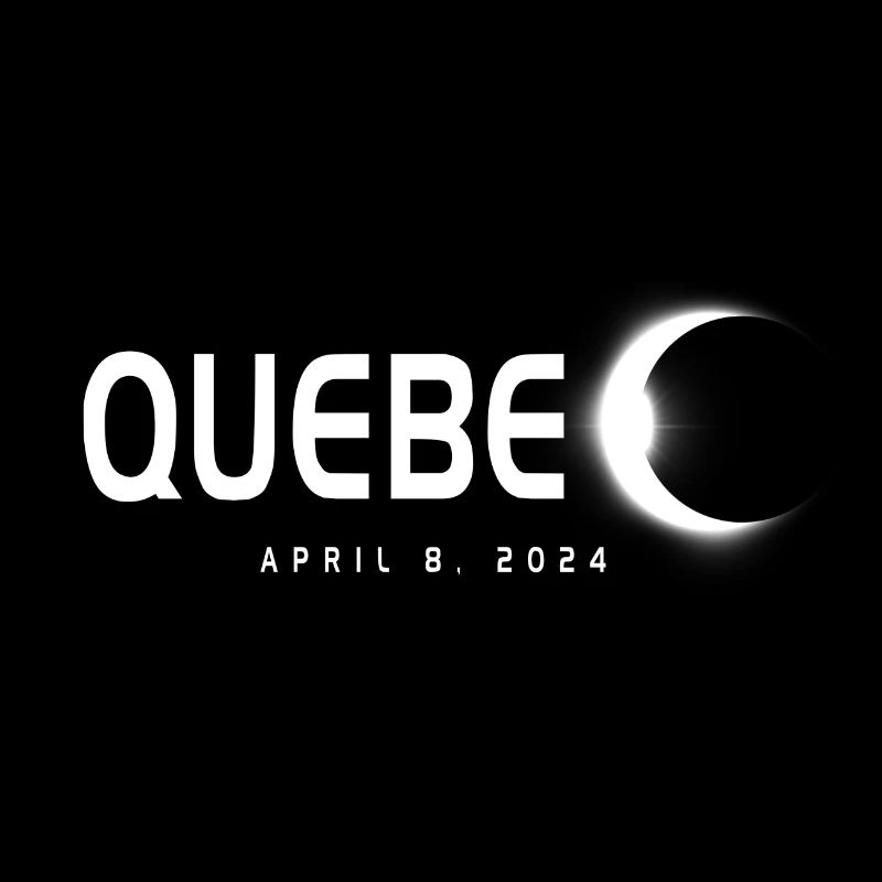 Québec Canada Eclipse Souvenir 8 avril 2024