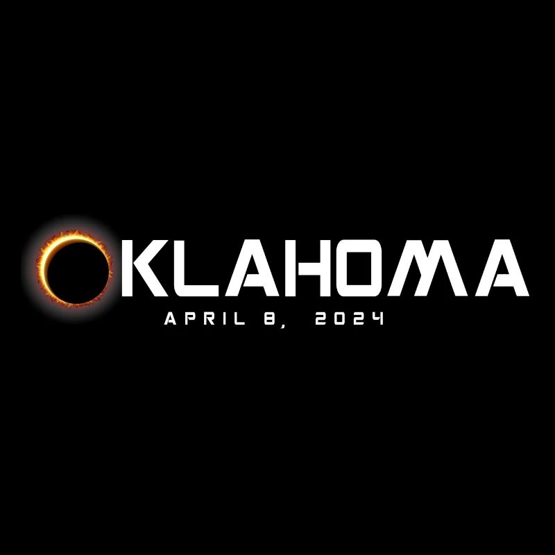 Oklahoma 2024 Eclipse Souvenir 8 avril