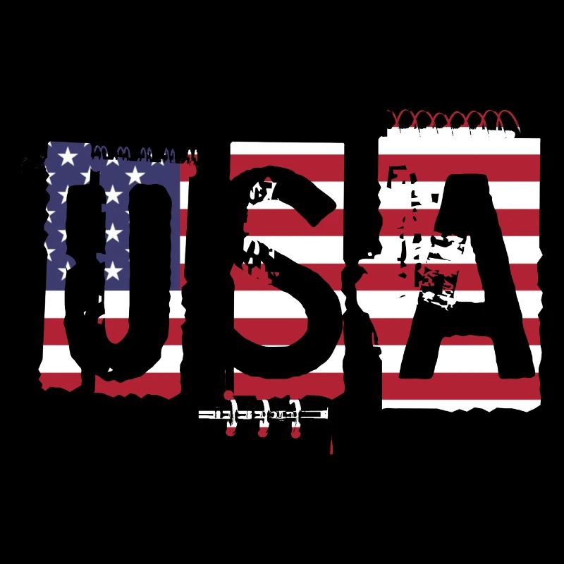 Les États-Unis aux couleurs du drapeau américain drapeau