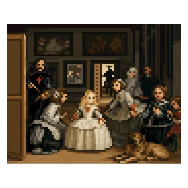 Pixelierte Las Meninas