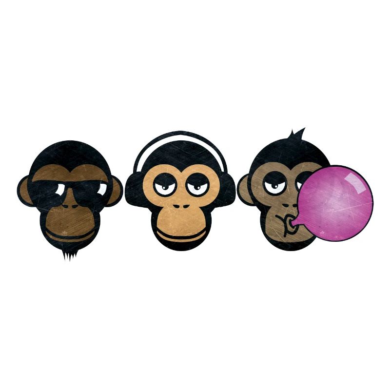 Trois singes