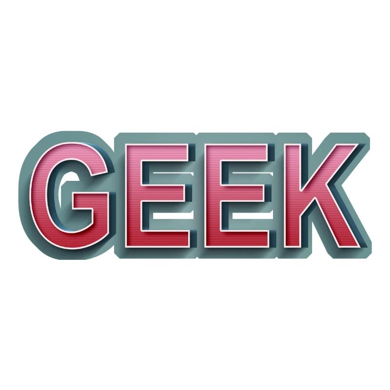 GEEK comic retro lettering