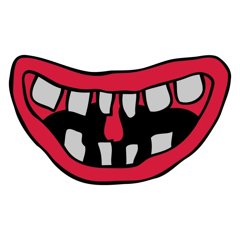 Conception de la bouche de monstre rieur