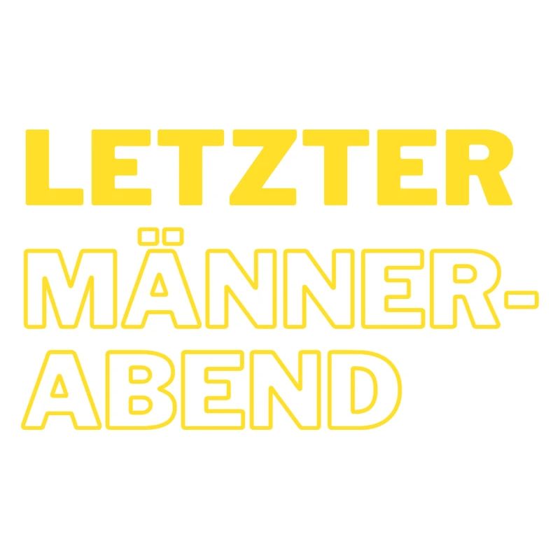 Letzter Männerabend gelb