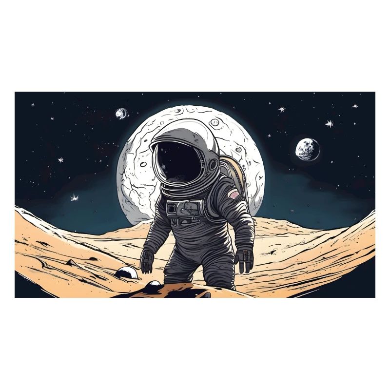 astronaute, perdu dans l’espace