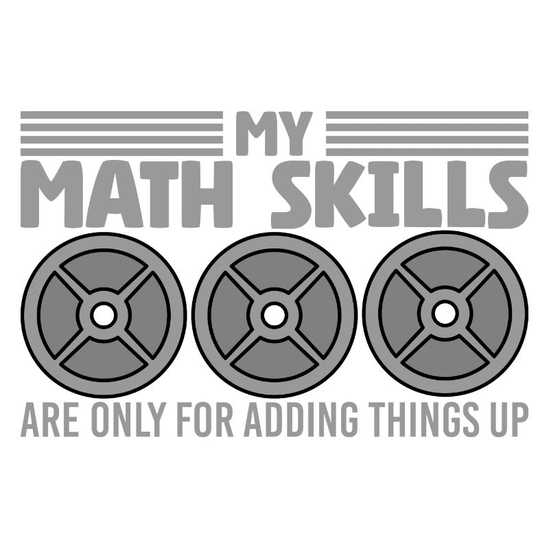 Plaques de poids d’haltérophile Bodybuilder Math