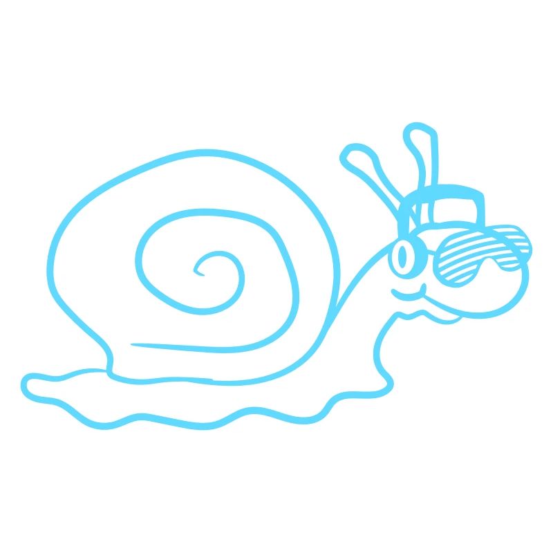 Cool DJ Snail Cute Shell