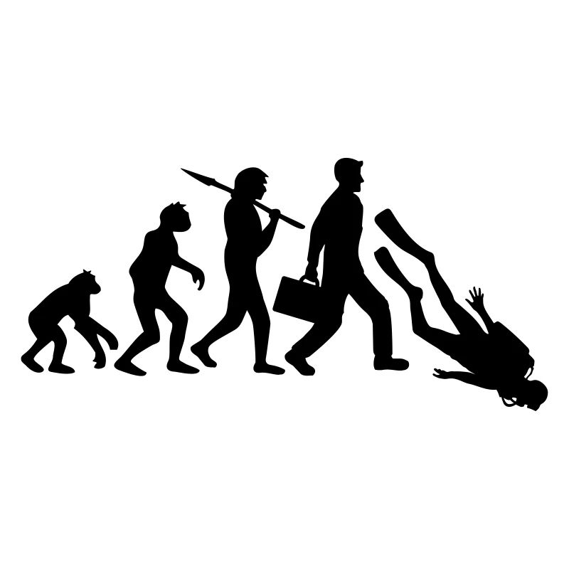 evolution diver sport fun development funny v