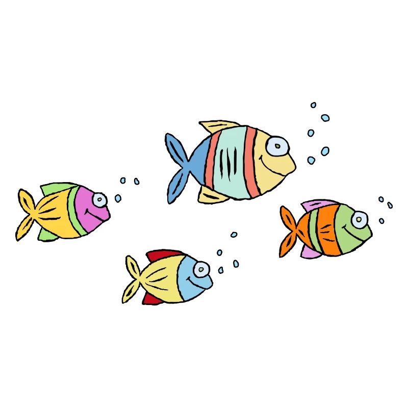 Poisson Cichlide Eau Mer Graffiti Dessin