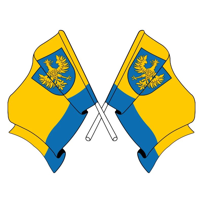 Two flags Opole