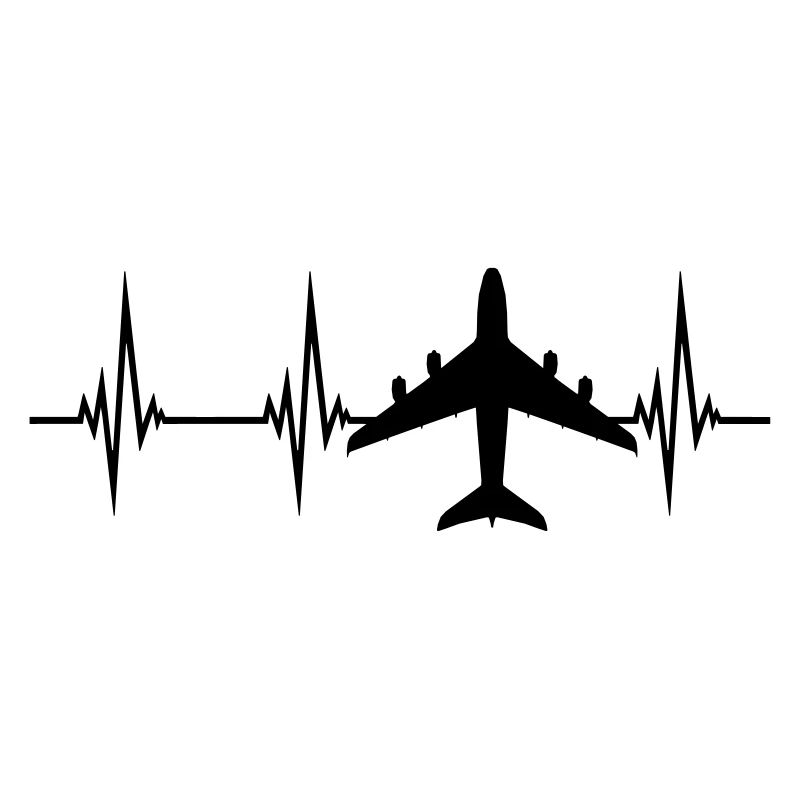 Impulsion du rythme cardiaque de l'avion