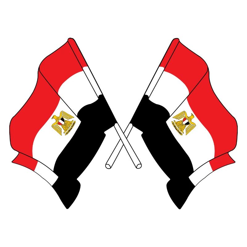 Deux drapeaux Egypte