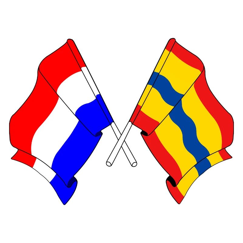 Drapeau des Pays-Bas, Overijssel croisé