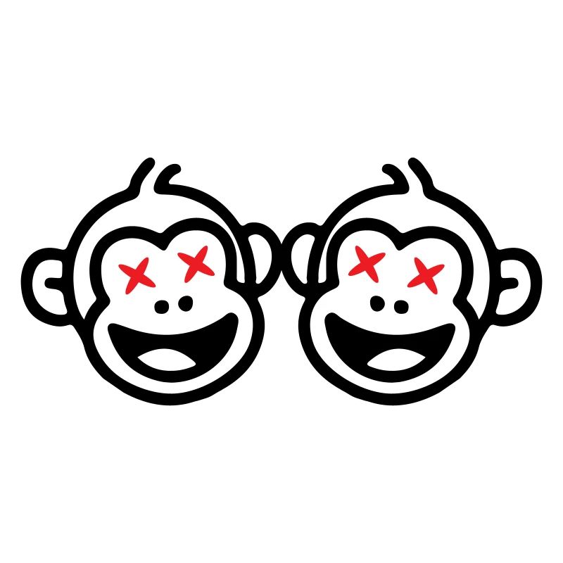 Équipe de singes drôle