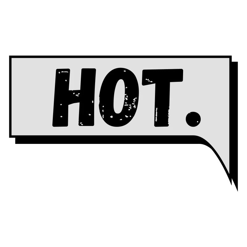 Comic Speech Bubble Hot