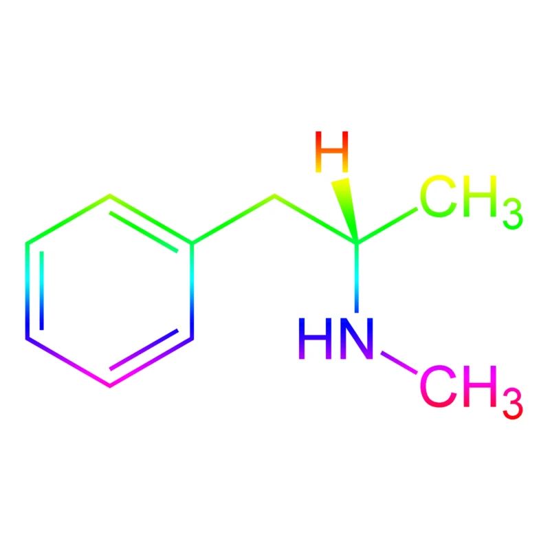 Methamphetamine Crystal Meth formule structurelle