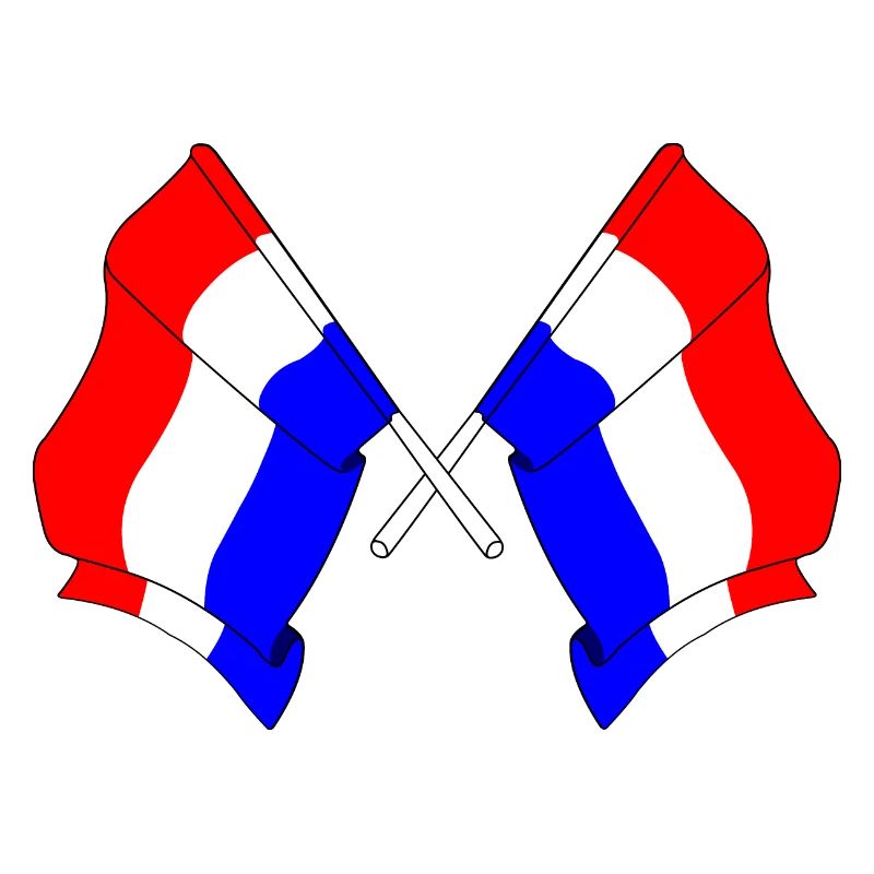 Deux drapeaux Pays-Bas