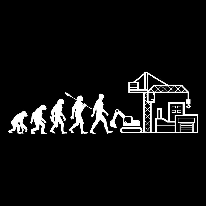 Evolution - Baustelle - Bauarbeiter
