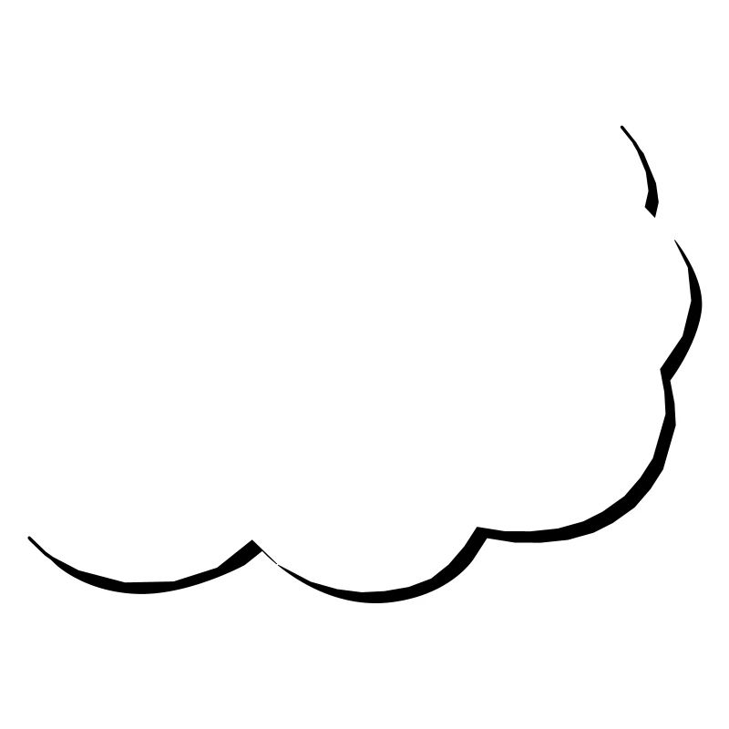 speech balloon | half speech bubble | Cloud | Cloud