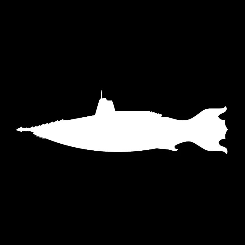 Fantasy submarine, silhouette