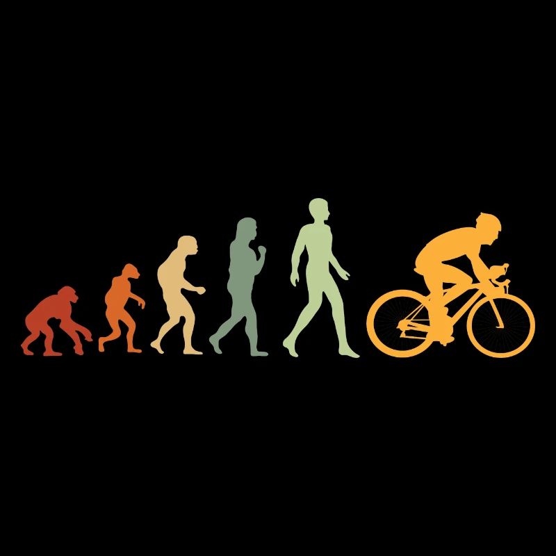 Evolution Cyclist Gift for Cyclist Bicycle MTB